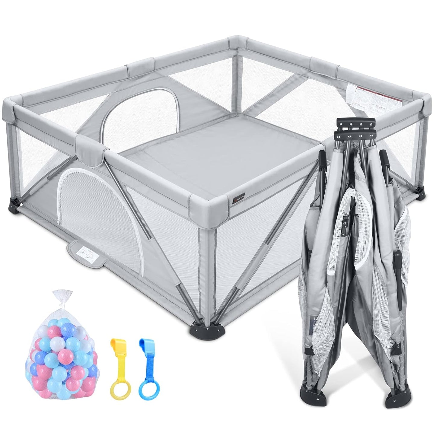 ANGELBLISS Baby Playpen - Foldable Indoor & Outdoor Activity Center