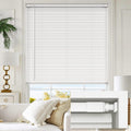 1 in Vinyl Cordless Mini Blinds 30in x 64in - No Tools No Drill