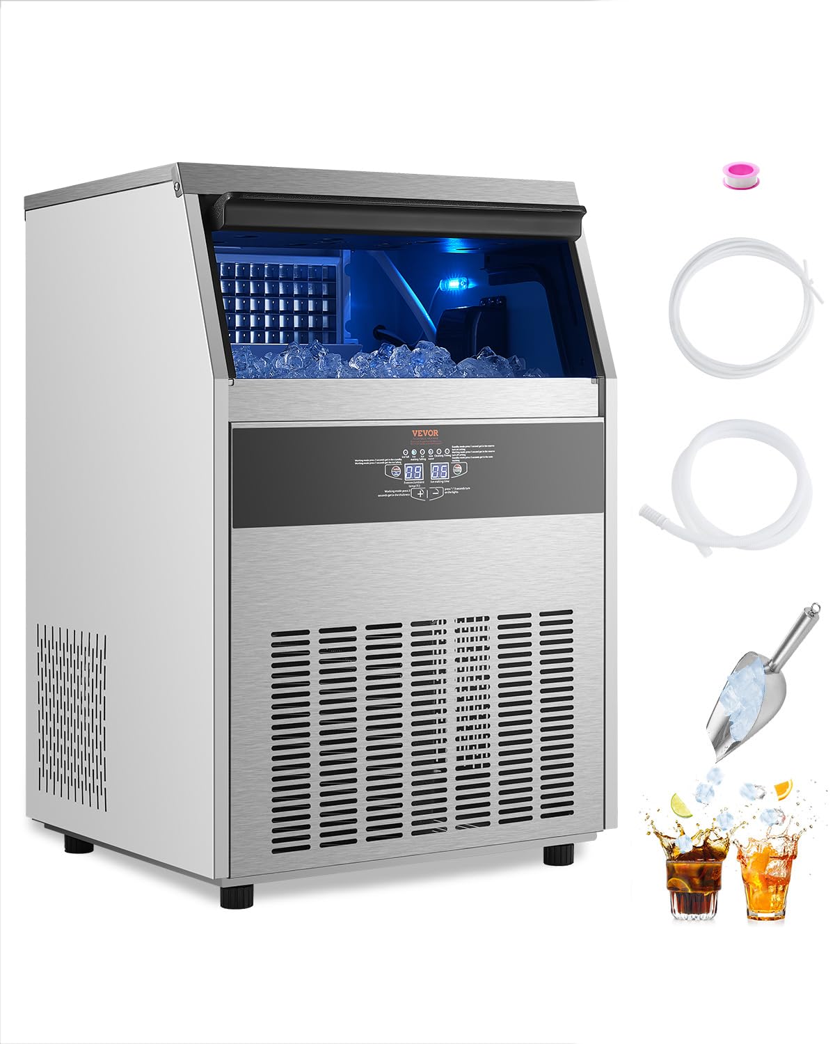 VEVOR Commercial Ice Maker Machine for Bar and Restaurant Use