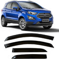 Tinted Tape-On Rain Guards for Ford EcoSport 2018-2022 - Durable