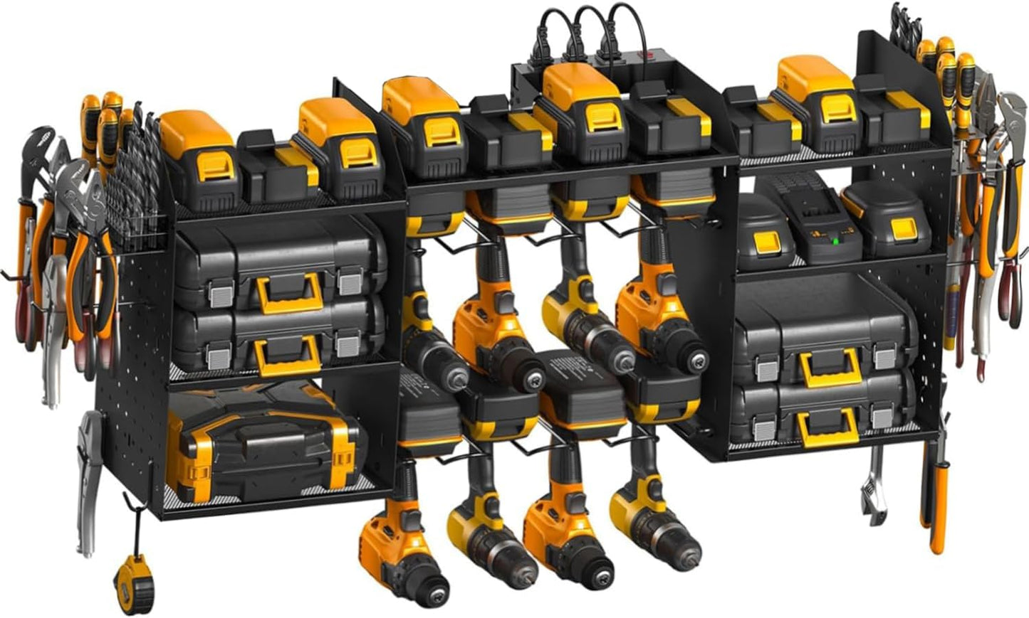 Effortlessly Organize & Power Up with Gachiwar Tool Rack