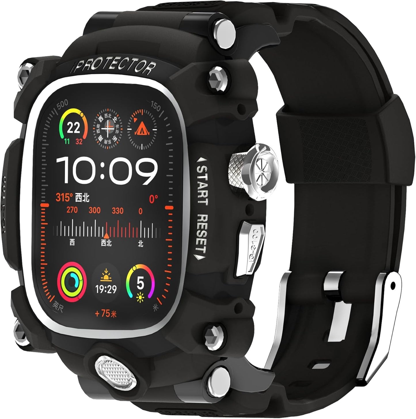 Rugged Silicon Band for Apple Watch Ultra 49mm - LanXianHo