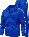 Men's Athletic Tracksuit 2-Piece Full Zip Jogging Set - Comfortable