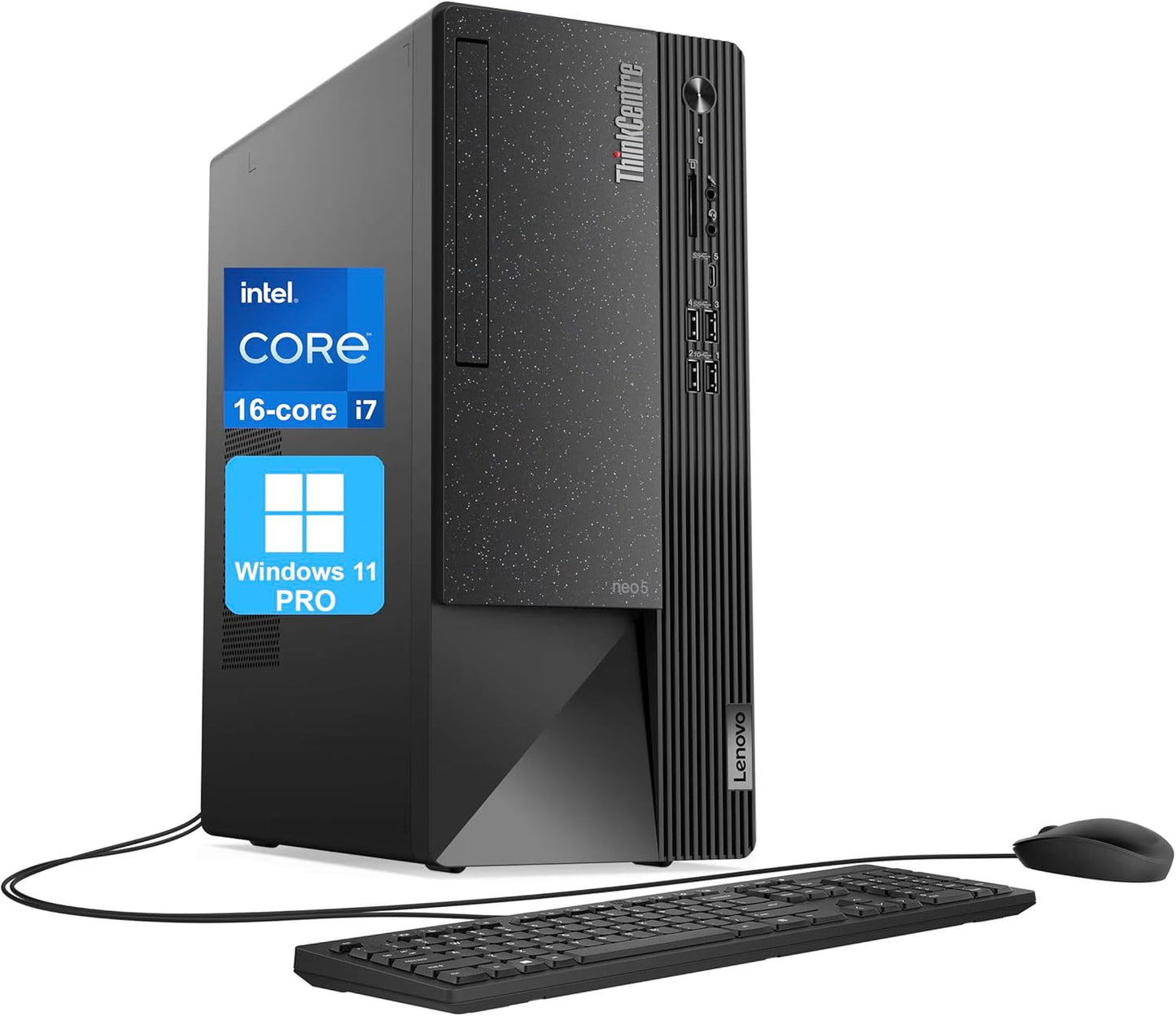 Lenovo ThinkCentre Neo 50t Tower Desktop with Intel i7-13700