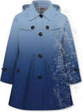 Betusline Girl's Rain Jackets Lightweight Waterproof Trench Coat