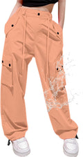Parachute Cargo Pants Girls & Women Baggy Y2K Waterproof (Style NRCM)