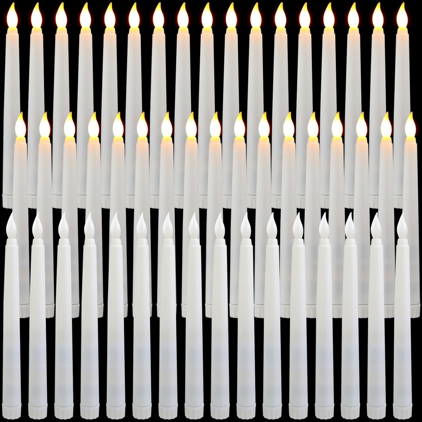 50 Pcs 8.5 Inch LED Flameless Taper Candles for Any Occasion