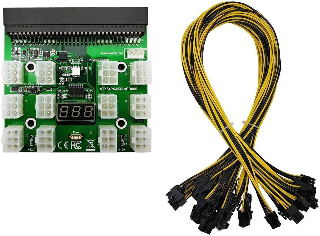 Ethereum Mining Power Supply Unit for GPU Breakout Board Setup