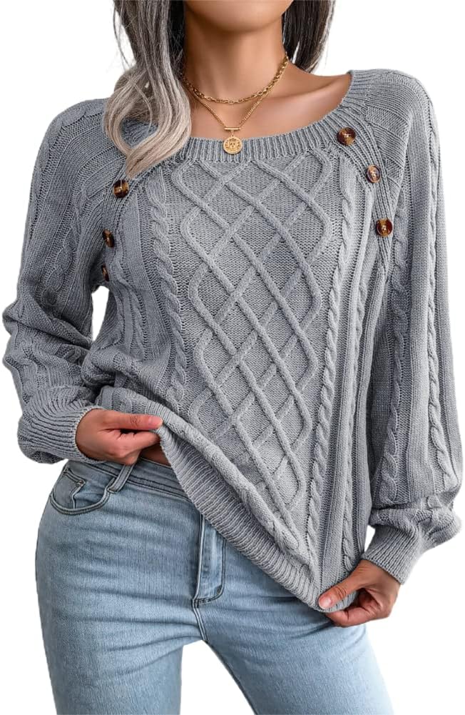 Womens Casual Leopard Print Knitted Pullover Sweater for All Occasions