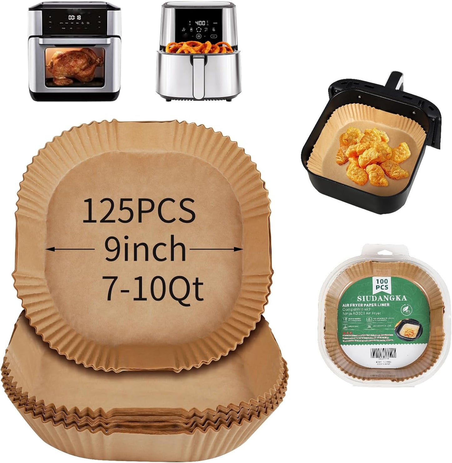 Chefman Disposable Air Fryer Liners - Mess-Free Cooking!