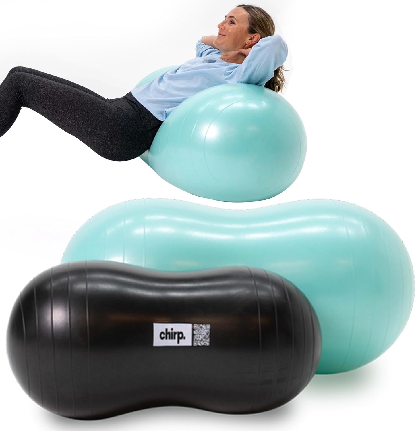 Chirp Cloud Peanut Mobility Balls: Balance & Therapy x2