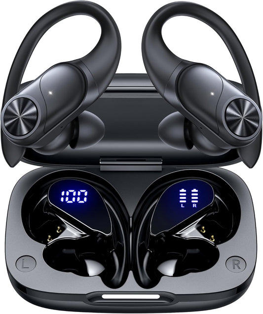 80hrs Playtime Wireless Earbuds IPX7 Black