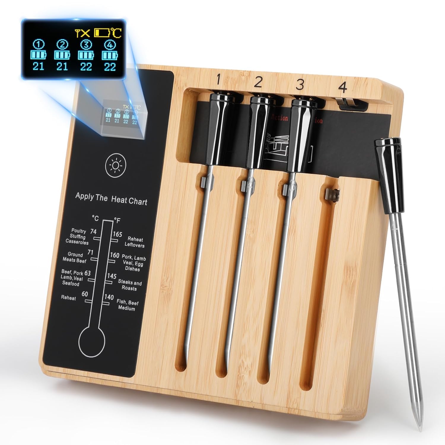 Wireless Meat Thermometer: Precise Grilling Control