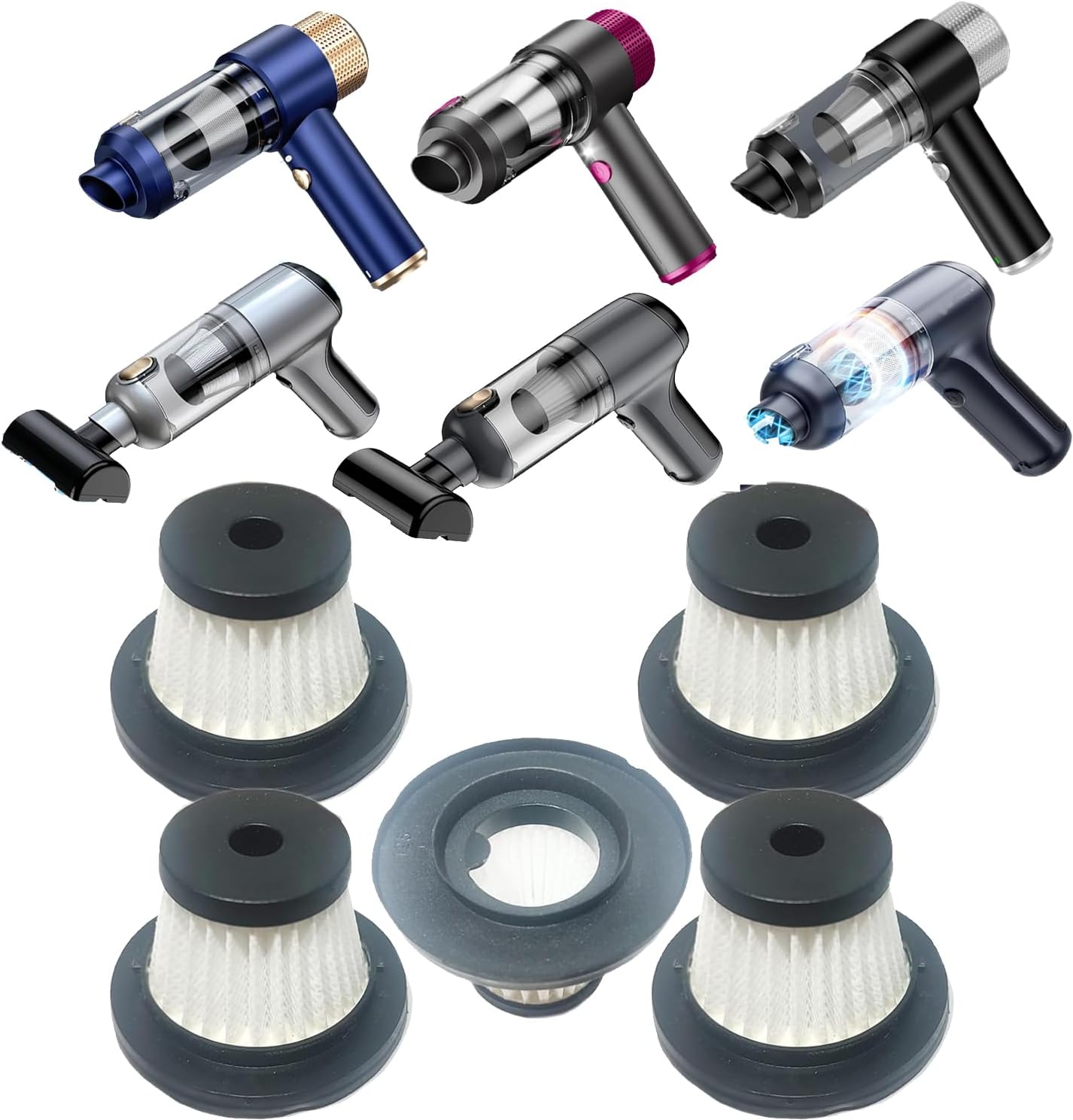 5-Pack Hepa Filters for Libershine Vacuum