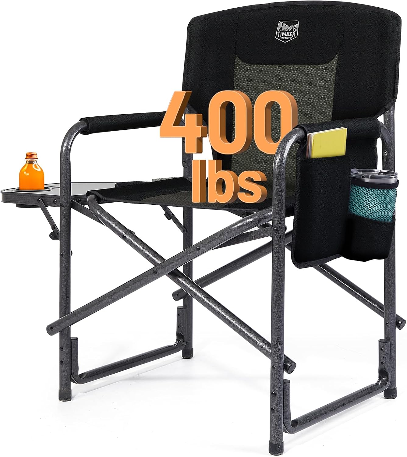 TIMBER RIDGE Portable Oversized Camping Chair - 400lbs Capacity