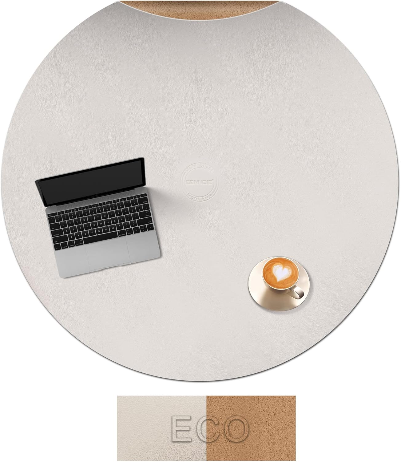 CENNBIE Round Table Mat - Versatile Cork Leather Placemats