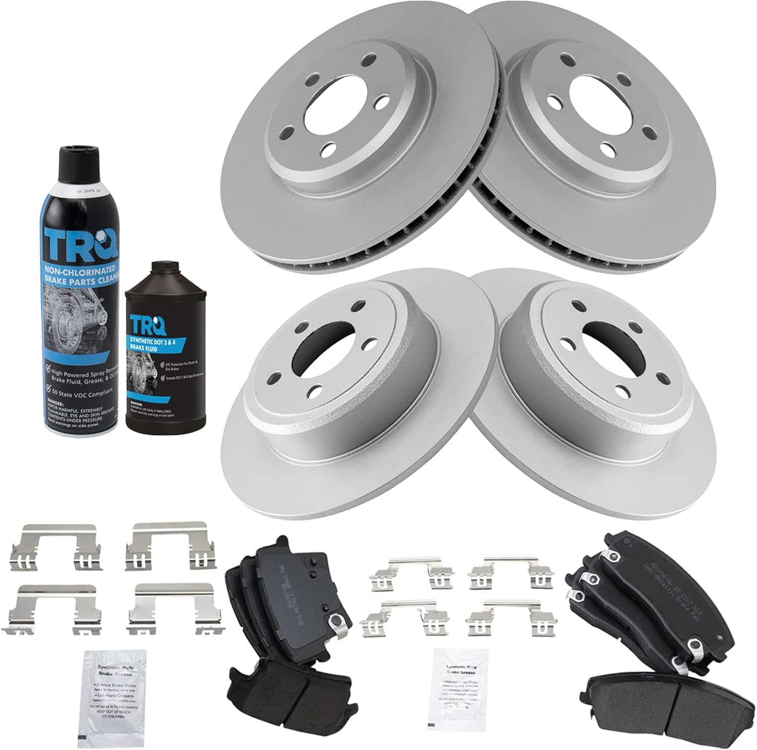 Premium Metallic Brake Pad & Coated Rotor Kit for Chrysler 300