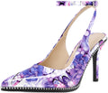 Slingback Heels Ankle Strap Pointed Toe Stilettos 3.5in (Style PVWP)
