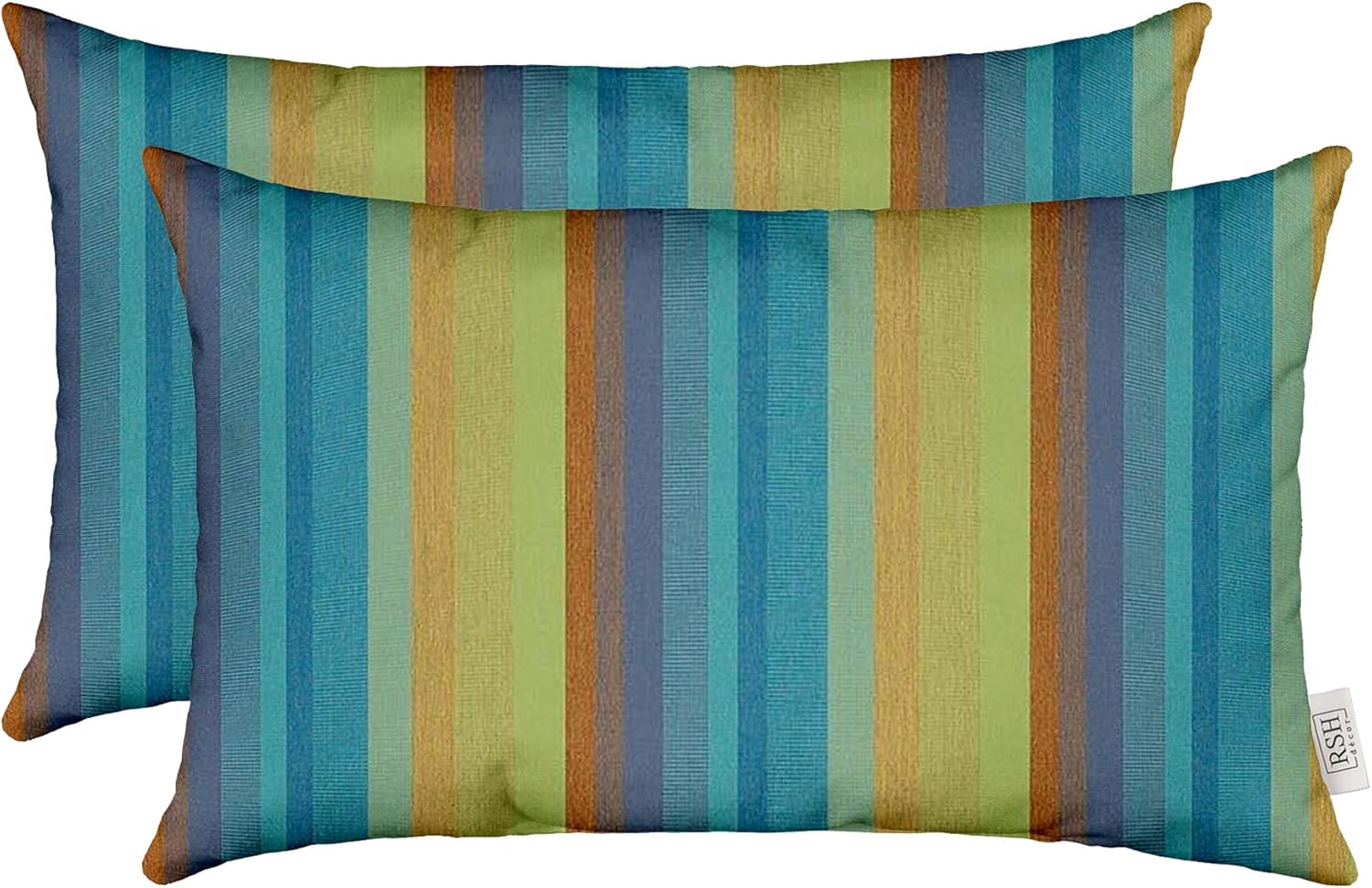 RSH DECOR Sunbrella Lumbar Throw Pillows Set of 2 for Comfort