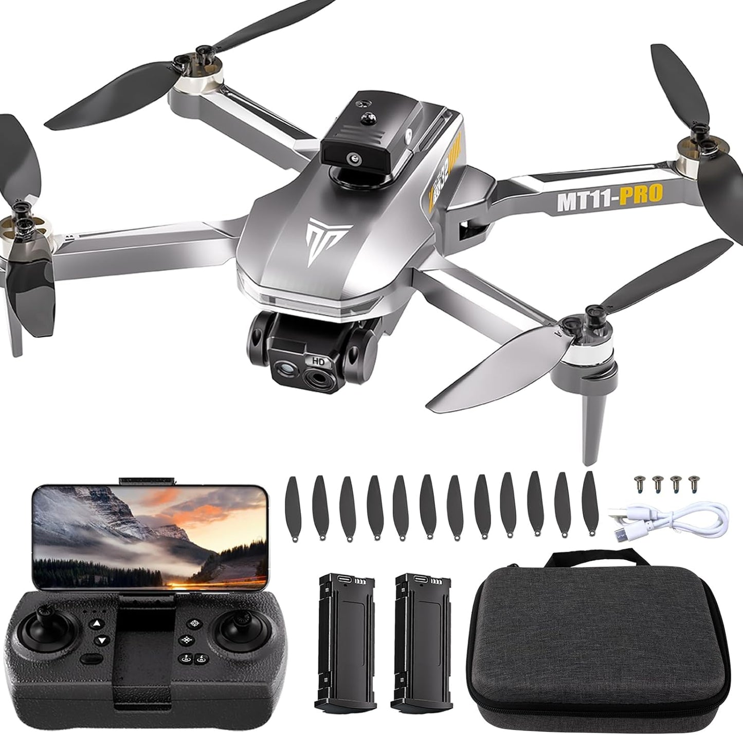 Ultimate Drone 4K FPV, 40min Flight, Obstacle Avoidance, Gesture Photo - TizzyToy