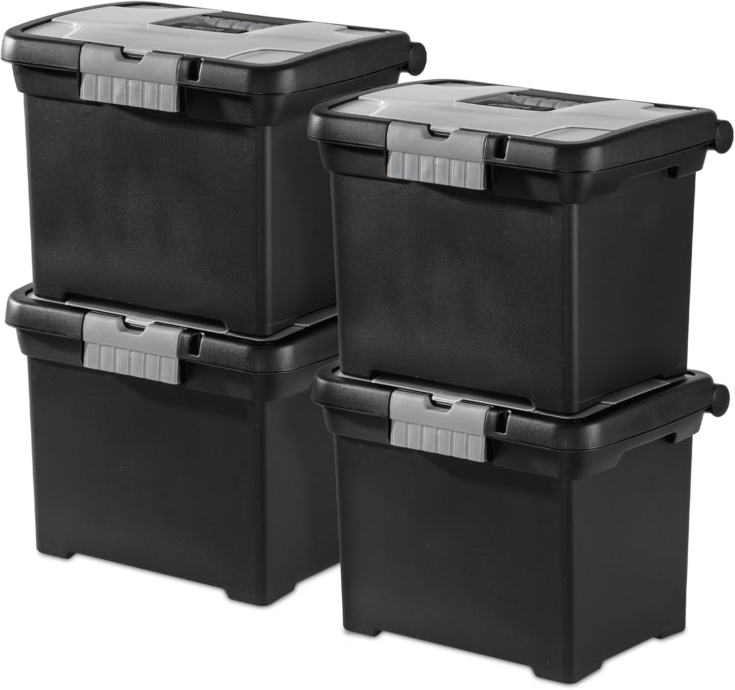 Sterilite Portable File Box for Organized Home and Office Use