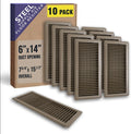 Floor Register 6x14 Pack of 10 - Heavy Duty Walkable Vent Covers