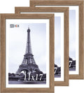 VCK 11x17 Picture Frame Set of 3 - Brown Walnut Elegance