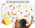 Full-Year Wall Calendar Yearly Planner Dry-Erase - See All 365 Days