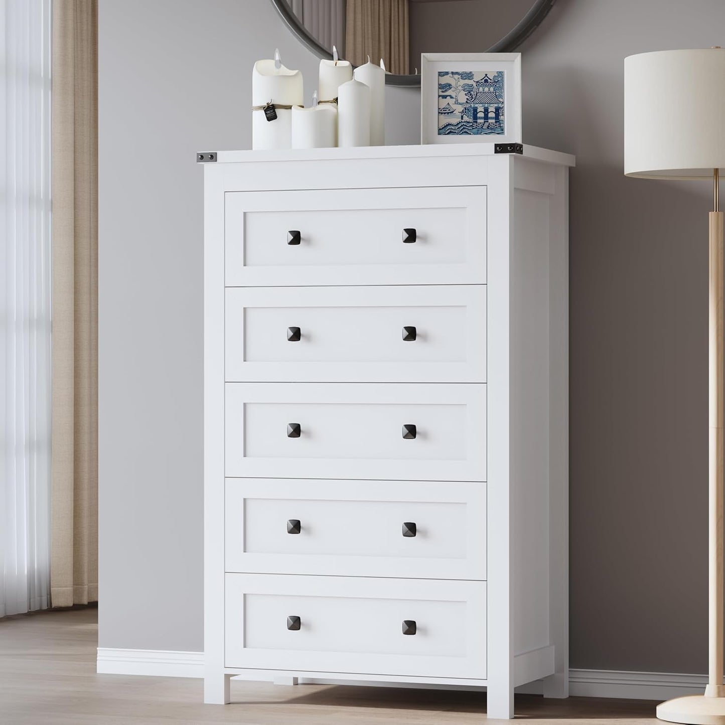 Tall 5-Drawer Dresser for Stylish Storage in Any Room