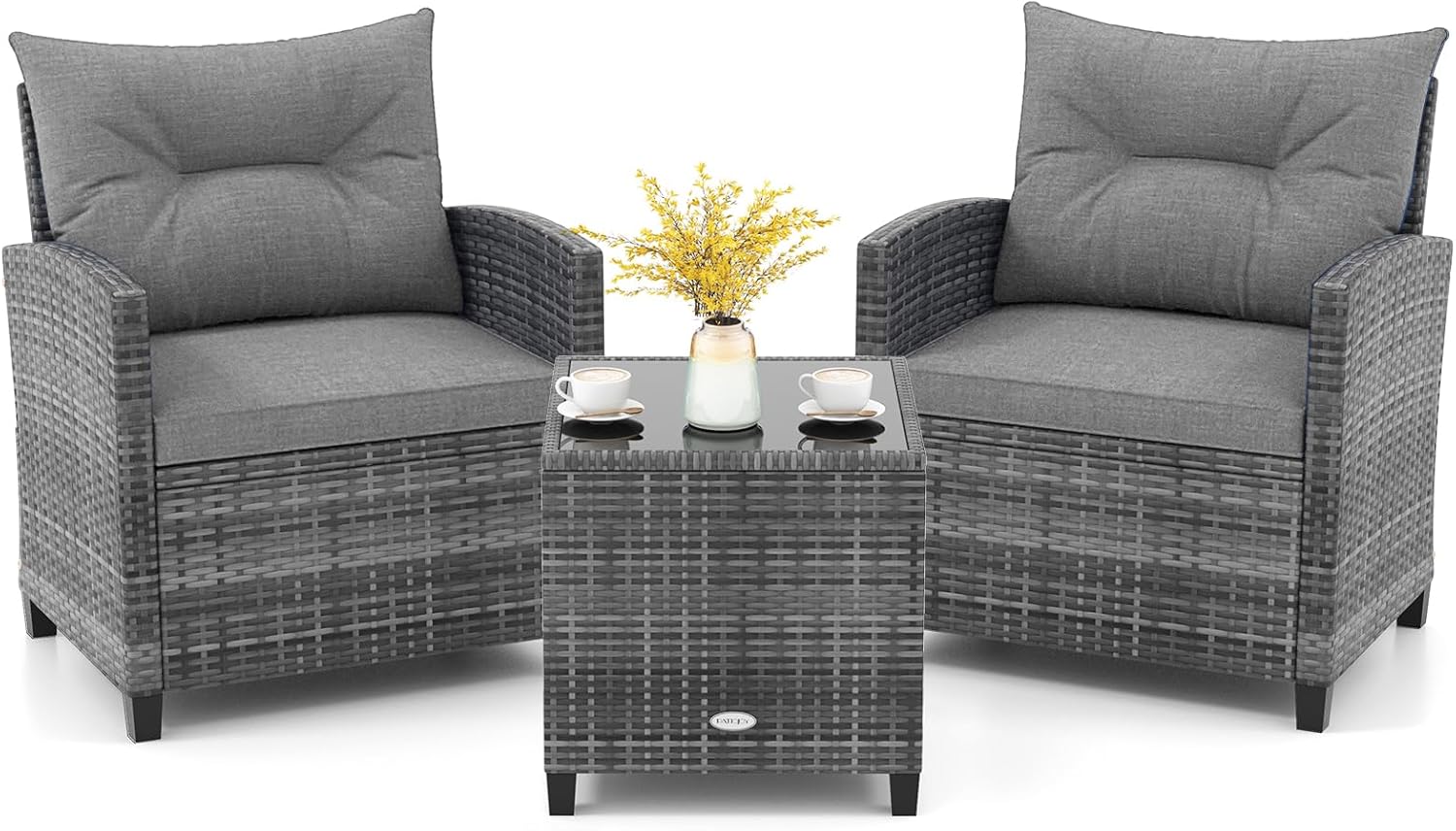 KOTEK 3 Piece Patio Furniture Set for Outdoor Relaxation