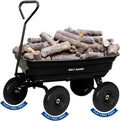 Poly Garden Dump Cart 600 lbs with No Flat Tires - 4 Cu Ft Utility