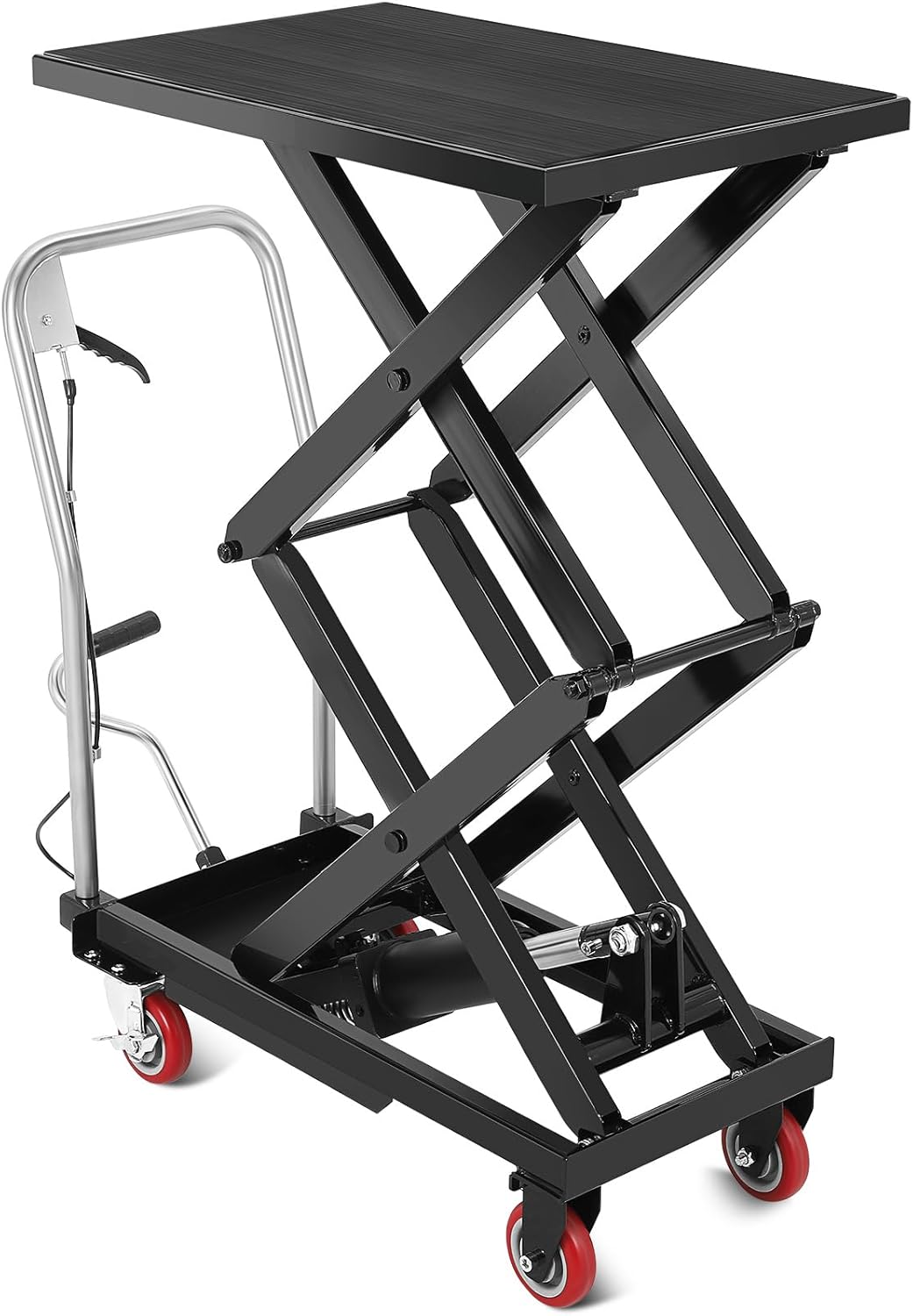 Hydraulic Lift Table Cart with 770lbs Capacity for Handling