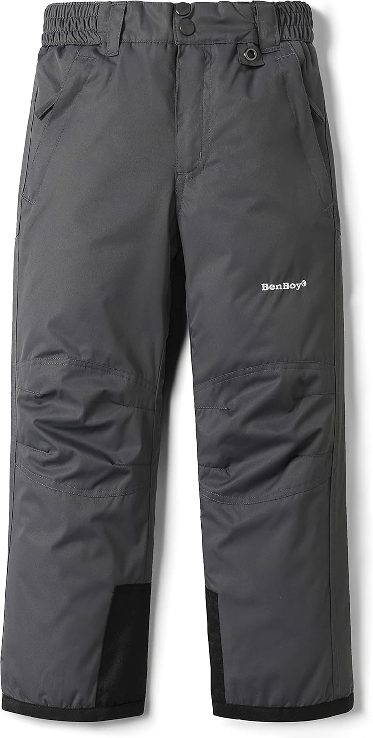 Kids Snow Ski Pants Waterproof Windproof Warm Trousers for Winter