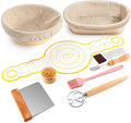 Bread Proofing Baskets Set of 2 for Sourdough - Oval 10 in & Round 8.5