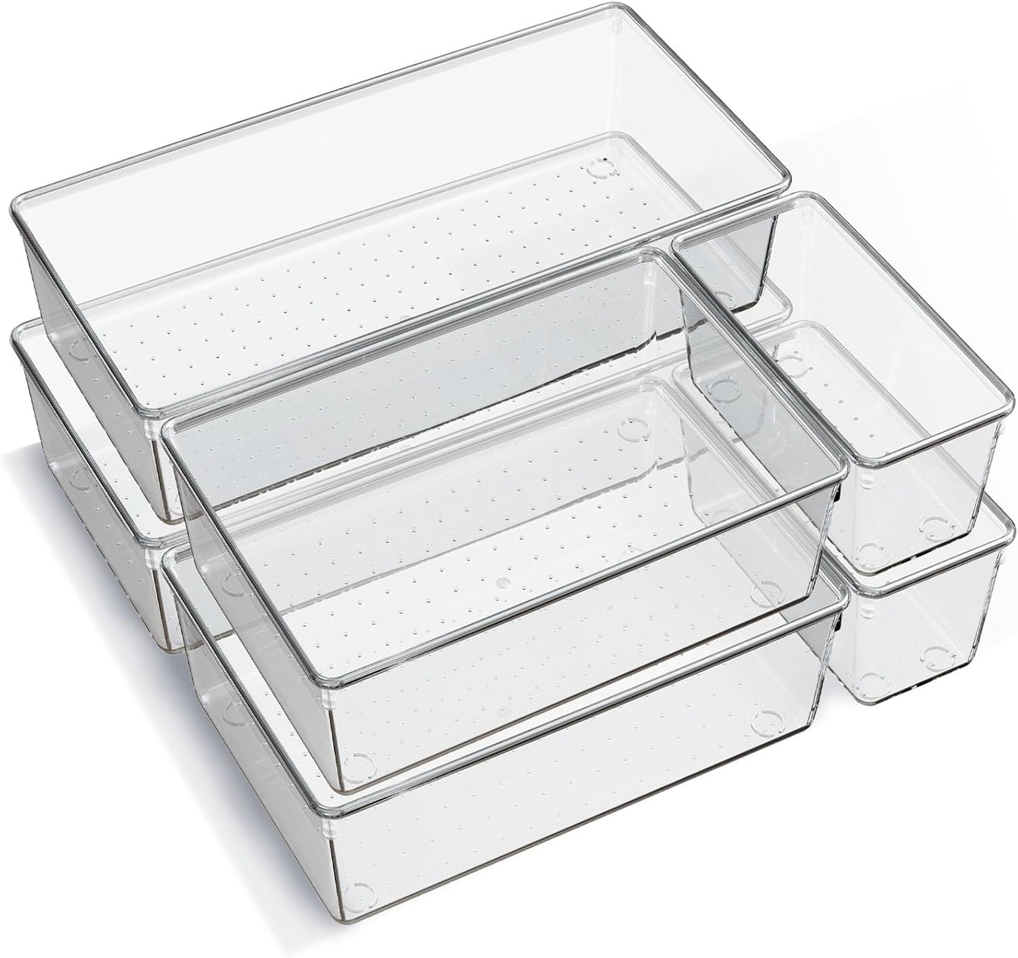 Organize with Ease: Clear Drawer Trays by Criusia