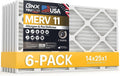 14x25x1 MERV 11 Air Filter 6-Pack - Allergen Defense Made in USA