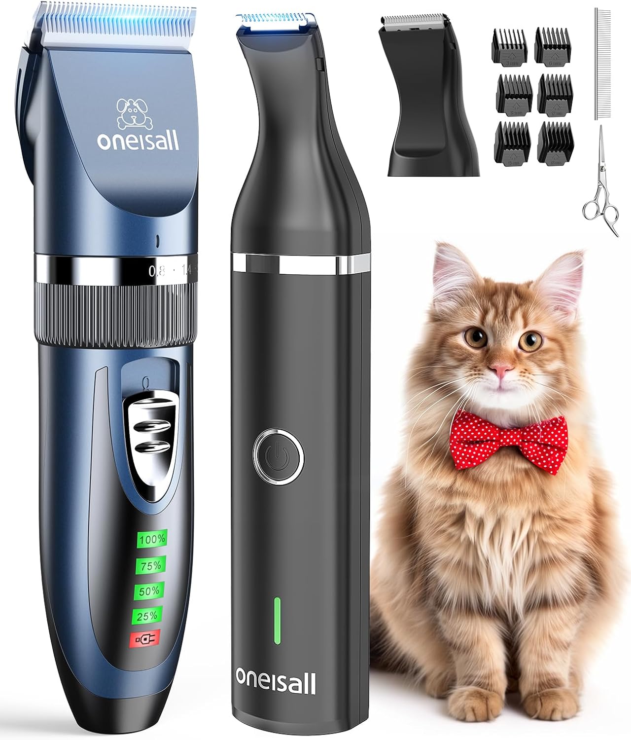 3 in 1 Cat Grooming Kit for Matted Hair and Paws Trimming