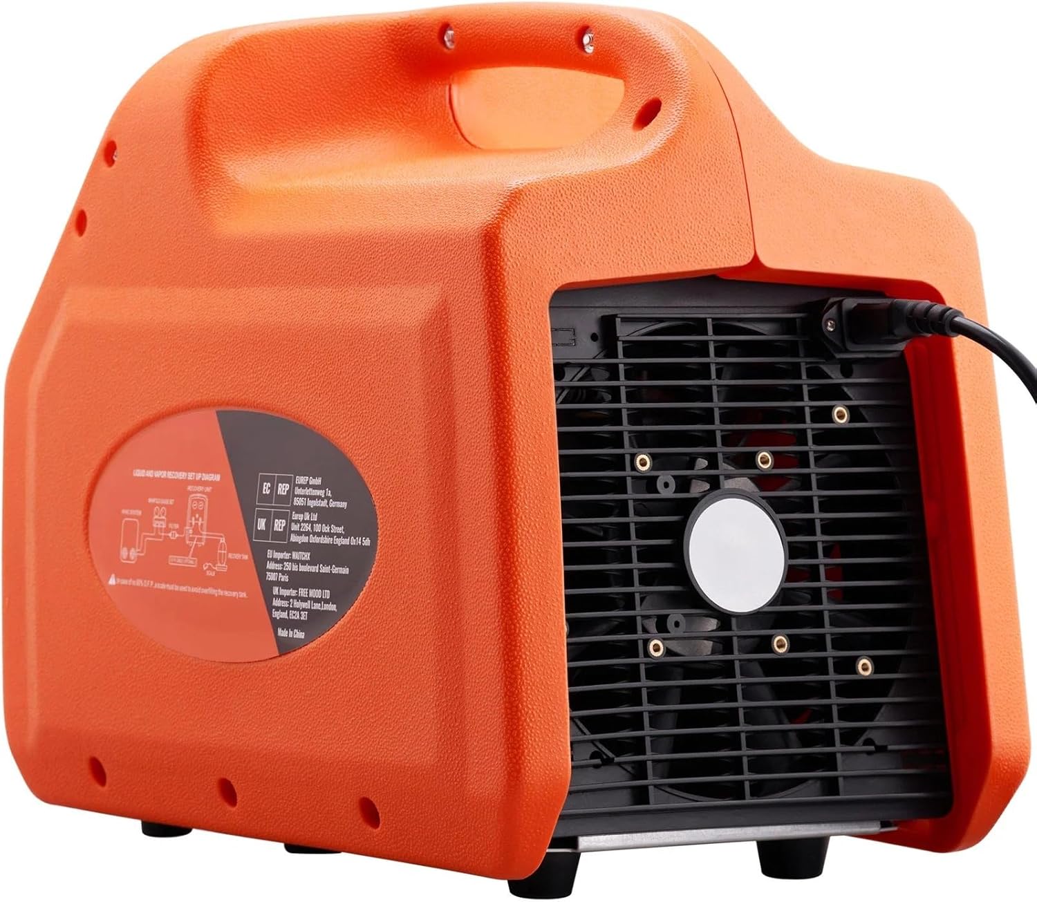 Portable High Pressure 3/4 HP AC Recovery Machine