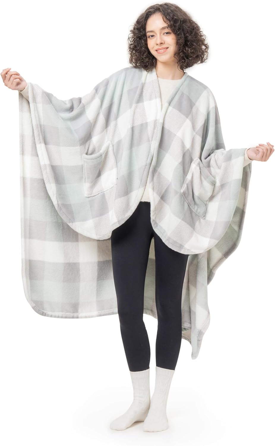 Berkshire Blanket PrimaLush Wearable Blanket for Cozy Comfort