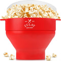 Microwave Popcorn Popper Bowl - Collapsible Silicone Popper for Family