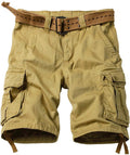 Camo Cargo Shorts for Men - Relaxed Fit Cotton Multi-Pocket Shorts