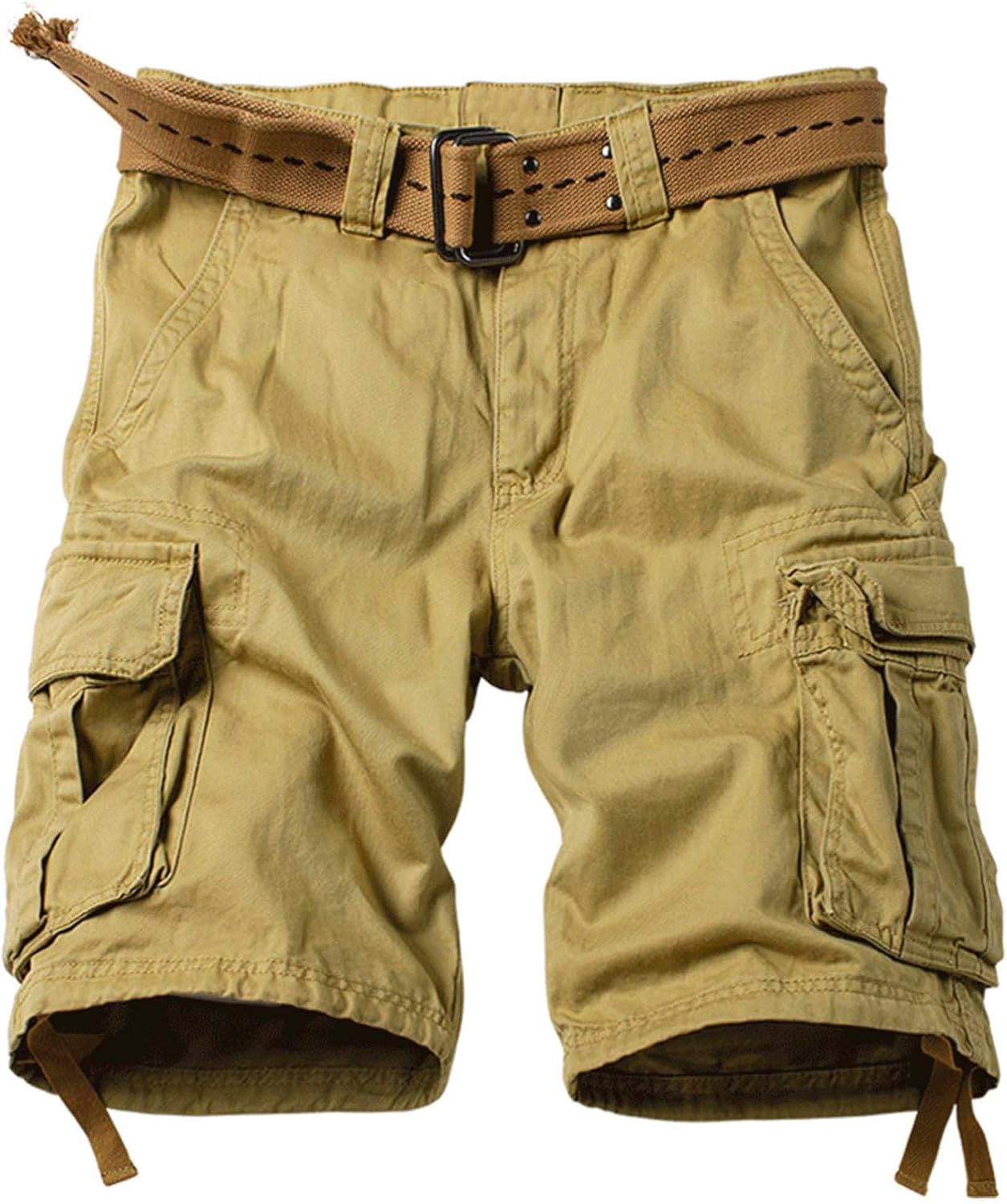 Camo Cargo Shorts for Men - Comfortable Cotton Multi-Pockets