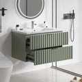 30 Inch Bathroom Vanity with Sink Combo - Floating Modern Wall Mount