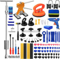 129pcs Dent Puller Kit Paintless Dent Removal - Covers Dings & Hail