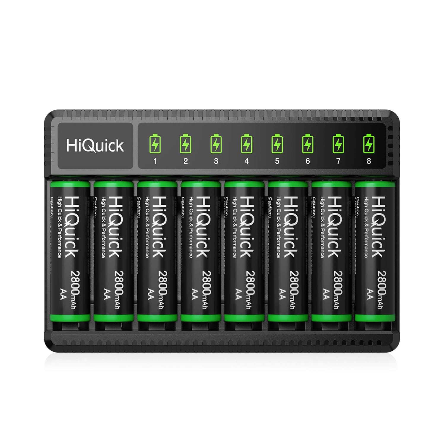 HiQuick 2800mAh Rechargeable AA Batteries Set