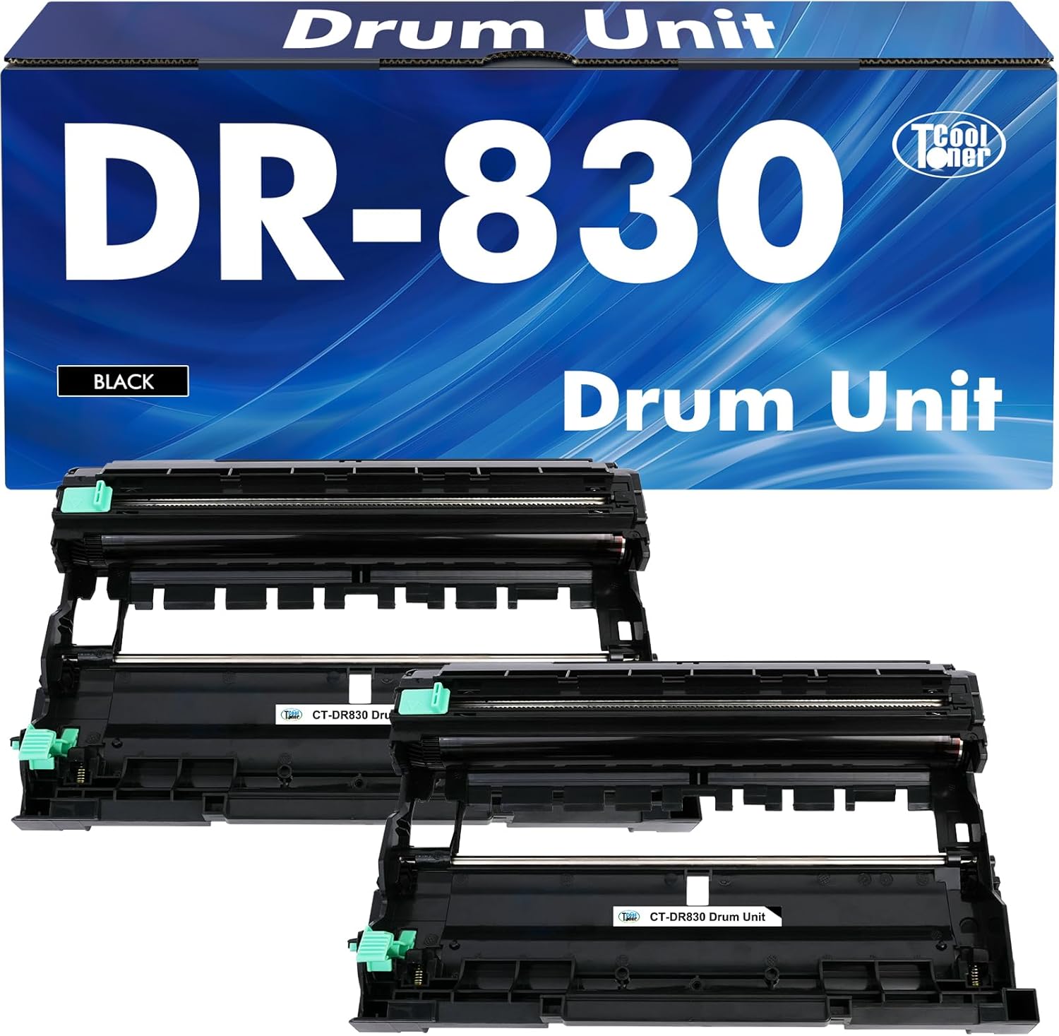 DR-830 Drum Unit Black 2 Pack for Brother Printers - High Yield