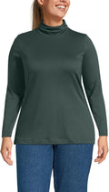 Supima Cotton Long Sleeve Turtleneck for Women by Lands' End