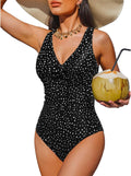 Holipick Women Tummy Control One Piece Swimsuit - Slimming Full chic