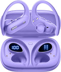 OFNEX Wireless Earbuds: 90 Hrs Playtime, Waterproof, Over-ear, Purple