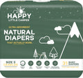 Happy Little Camper Natural Baby Diapers Size 3 - 12hr Protection